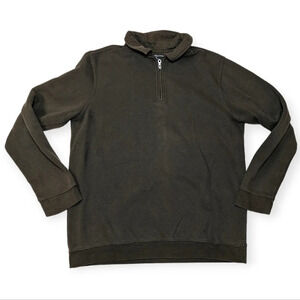 Men's Croft & Barrow® Easy-Care Extra Soft Quarter-Zip Fleece Pullover M Green